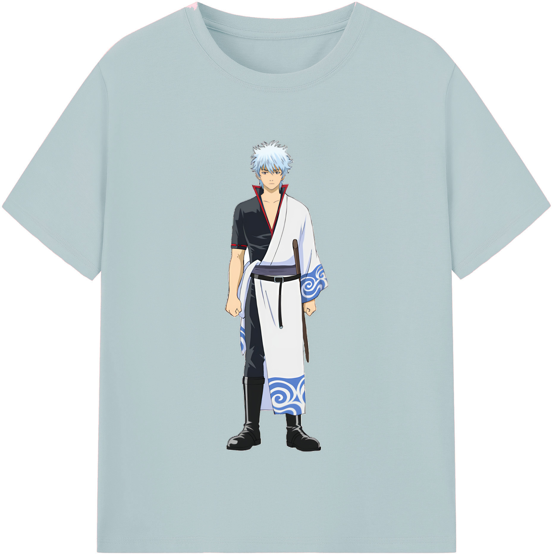 （画像用） ぎんたま 坂田銀時（さかたぎんとき） 神楽 志村新八（しむら しんぱち） GINTAMA Sakata Gintoki Kagura Shimura Shinpachi 綿100％半袖Tシャツ（フロントプリント）
